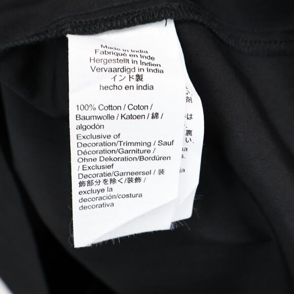 Madewell Smocked Waist Poplin Midi Skirt Black Size XL NWT - Picture 8 of 8